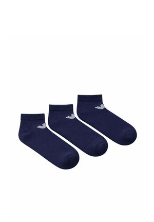 Emporio Armani, CALZE UOMO 3 PACK - Pedulini - blu
