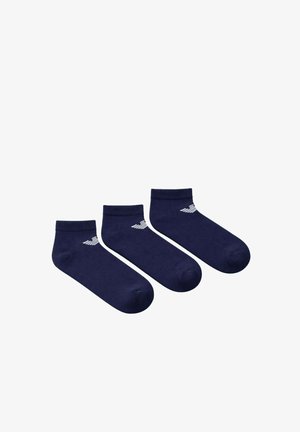 Emporio Armani, CALZE UOMO 3 PACK - Pedulini - blu