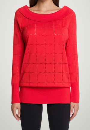 Strickpullover - red
