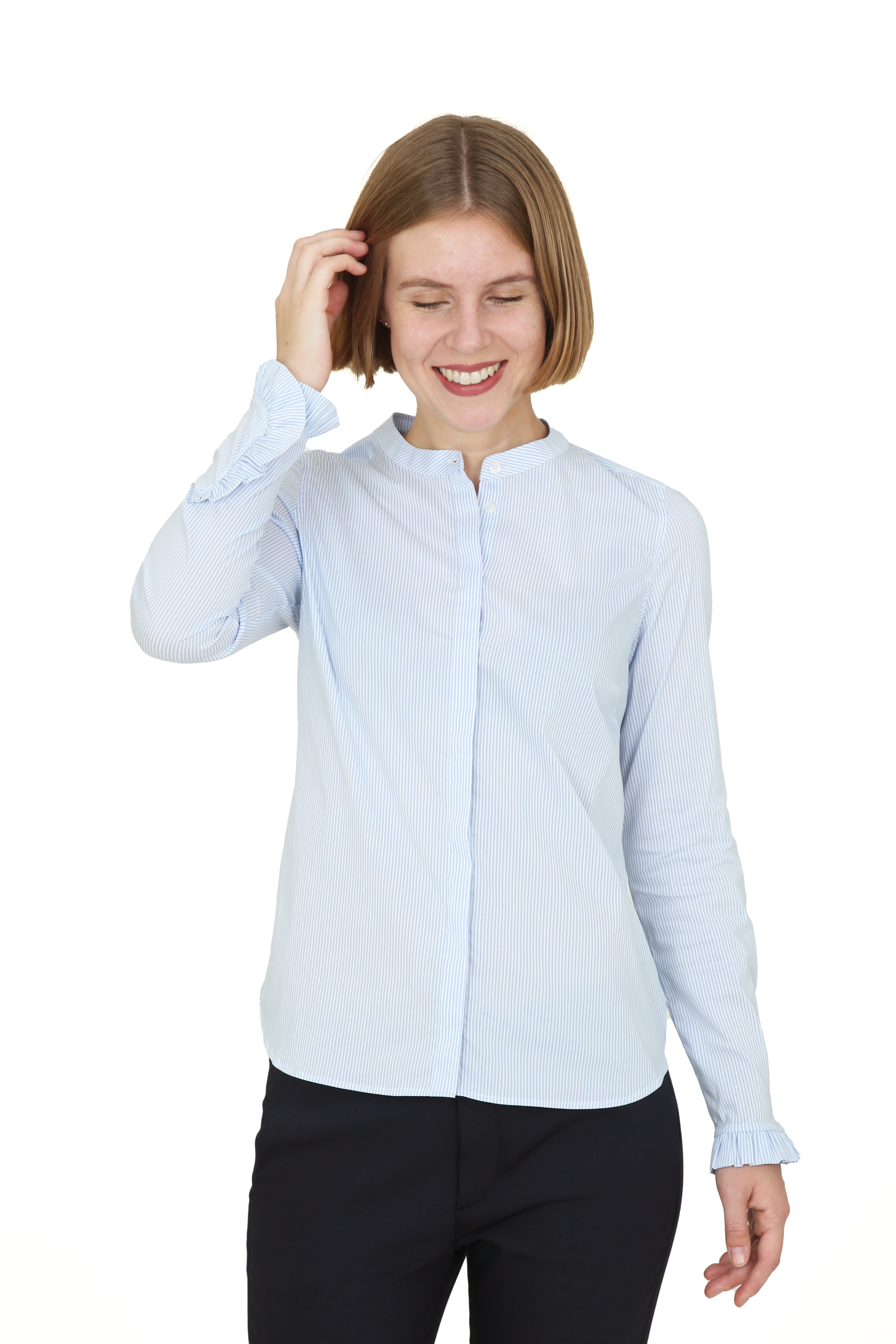 Mos Mosh MATTIE Skjorte light blue stripelyseblå Mos Mosh MATTIE Skjorte blue Zalando.no