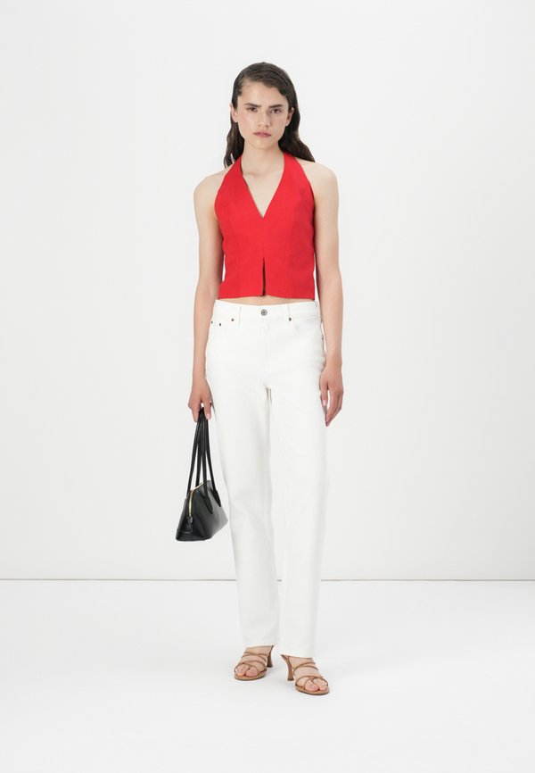 BARE CLEAN FRONT HALTER VEST  - Top3