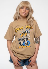 Paradiso Clothing THE BLACK CROWES CROWE MAFIA - Print T-shirt - sand