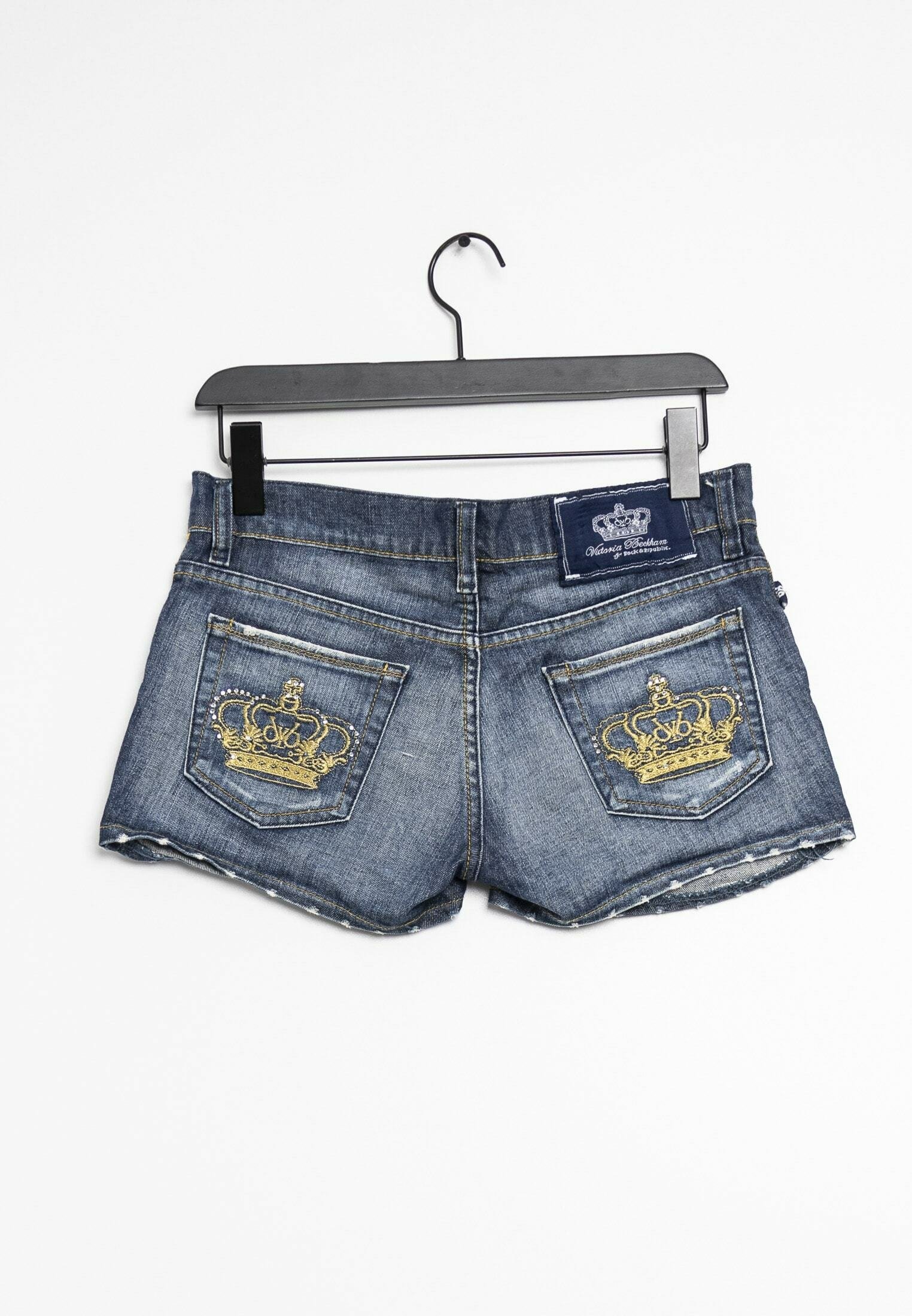 Victoria Victoria Beckham Denim shorts - blue - (Pre-owned