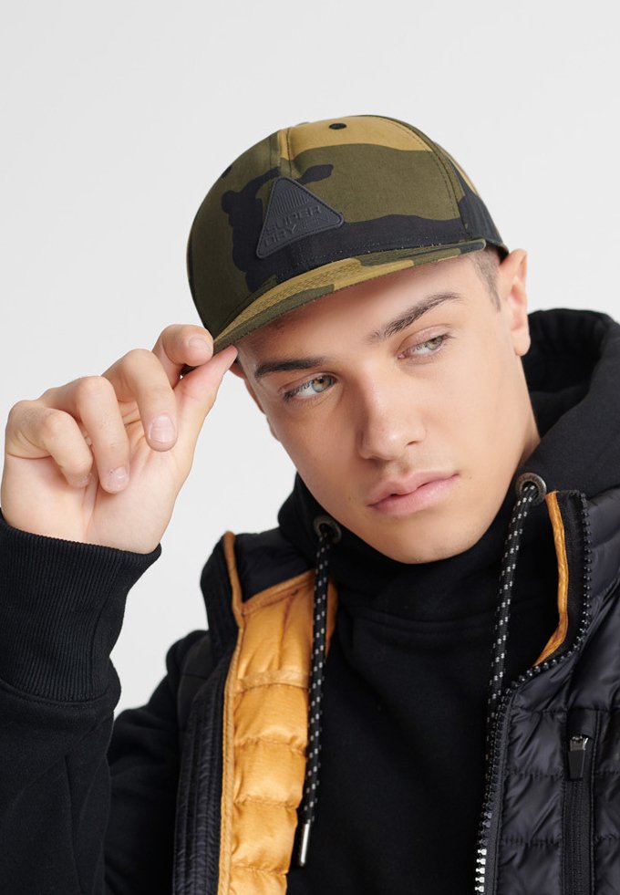 PANEL TWILL CAP - Cap - green camo 