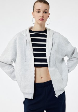 ZIPPED - Sweatjacke - grey