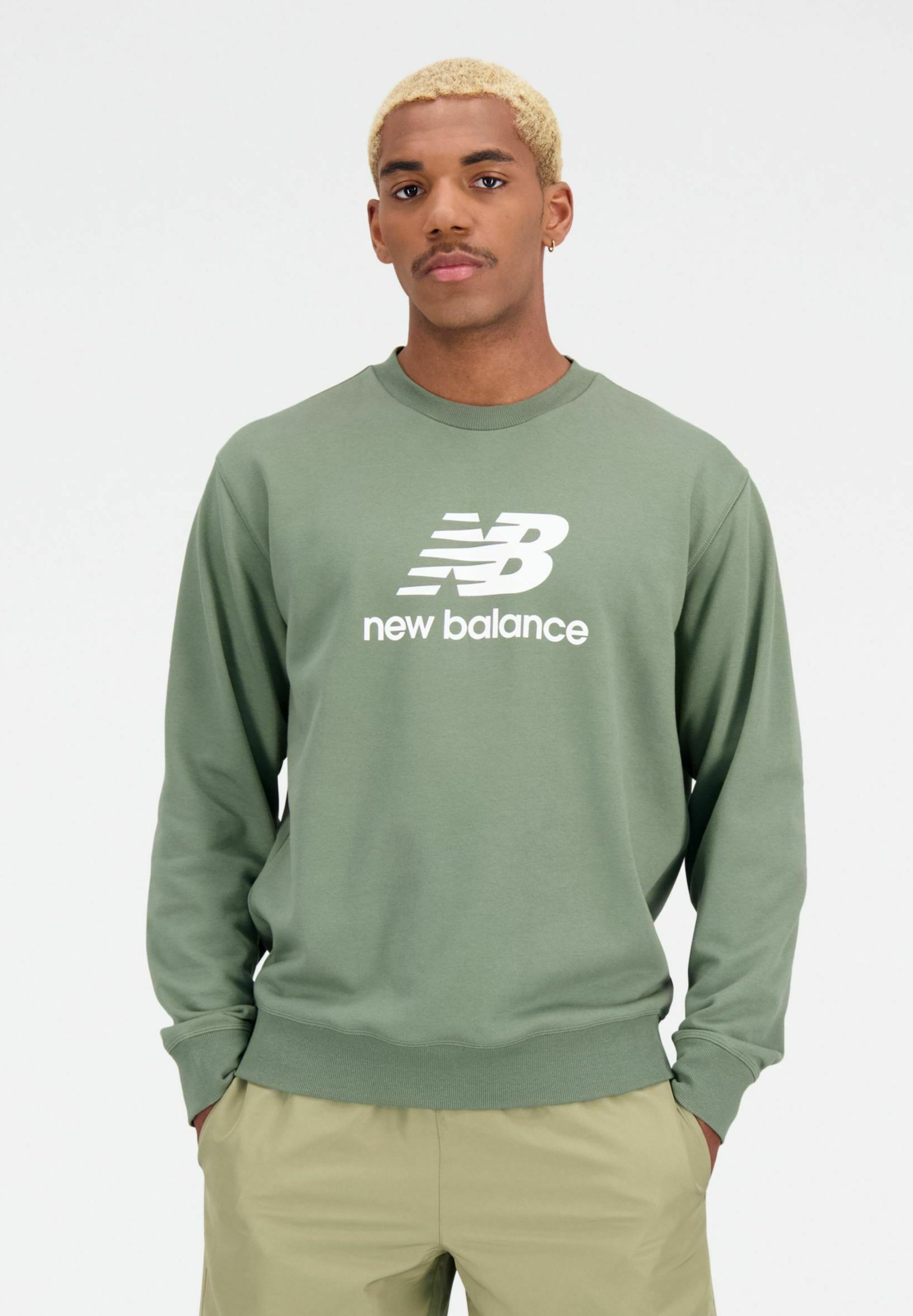New Balance ESSENTIALS STACKED LOGO FRENCH CREWNECK - Sweatshirt 