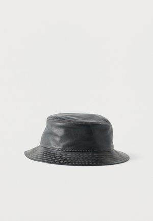 BUCKET WITH CONTRAST STITCHING - Hatte - black