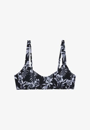 Yamamay, ICONIC - BIKINI TOP - Top de bikini - black/white floral