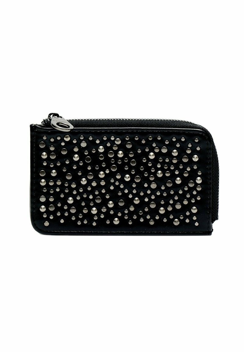 Stradivarius WITH BEADING AND STUDS Denarnica black/črna Zalando.si