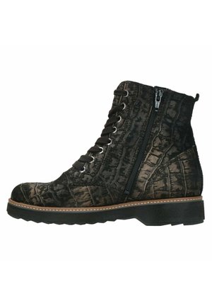 Waldläufer, Bottines à lacets - black