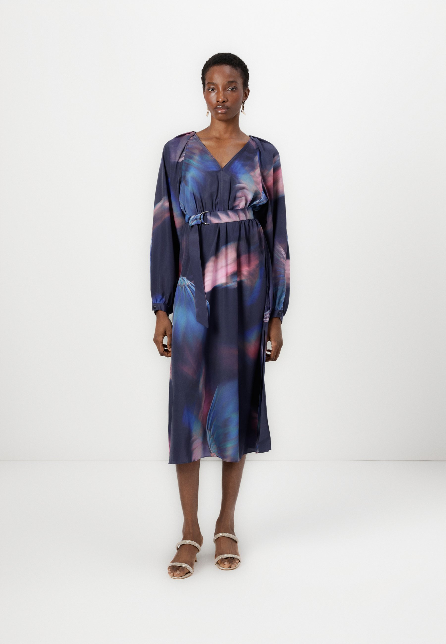 ted baker gabie one shoulder drape midi dress Ted Baker Gabie One Shoulder Drape Midi Dress, Blue Mid