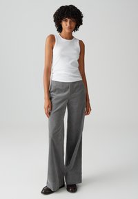 OPUS SLIM FIT RIB - Top - white