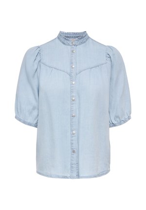 ONLY, ONLCHARIS - Blúzka so zapínaním na gombíky - light blue denim