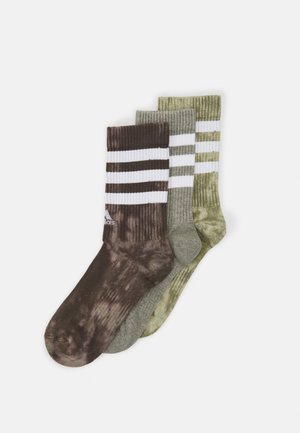 UNISEX 3 PACK - Sportsstrømper - shadow olive /olive strata/silver pebble