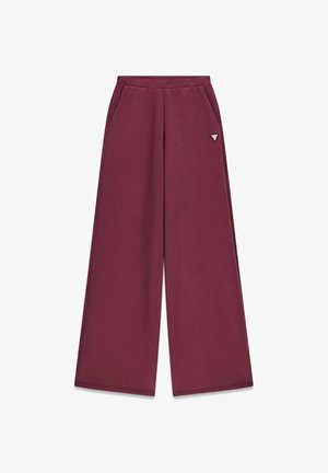 Guess, OLYMPE WIDE LEG PANTS - Træningsbukser - g red noir