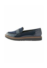WIDE FIT FOREVER COMFORT BROGUE DETAIL CHUNKY - Mokkasiinit - navy blue