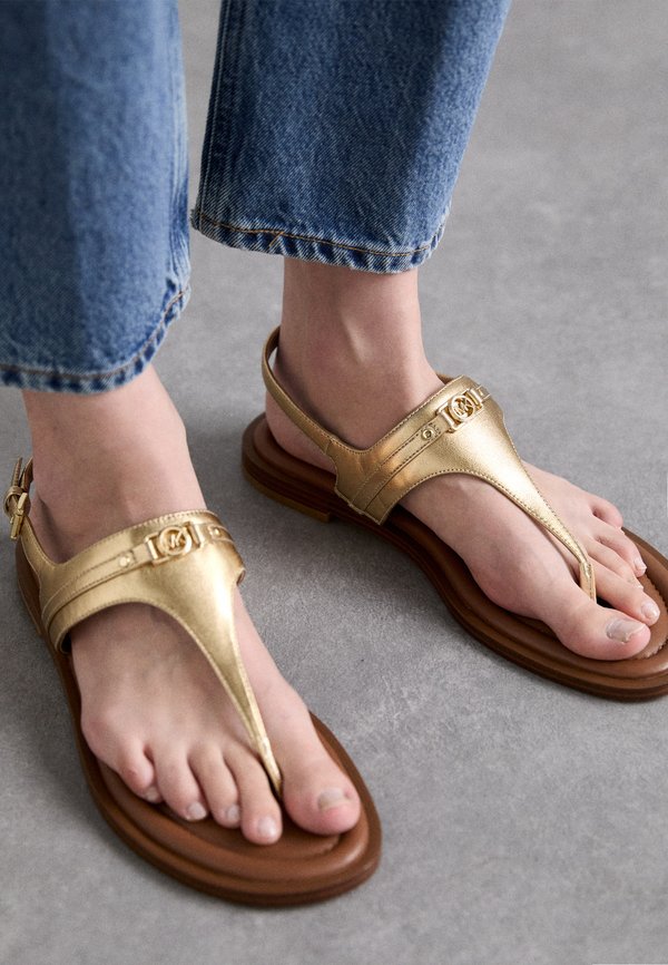 MANDY - T-bar sandals - pale gold