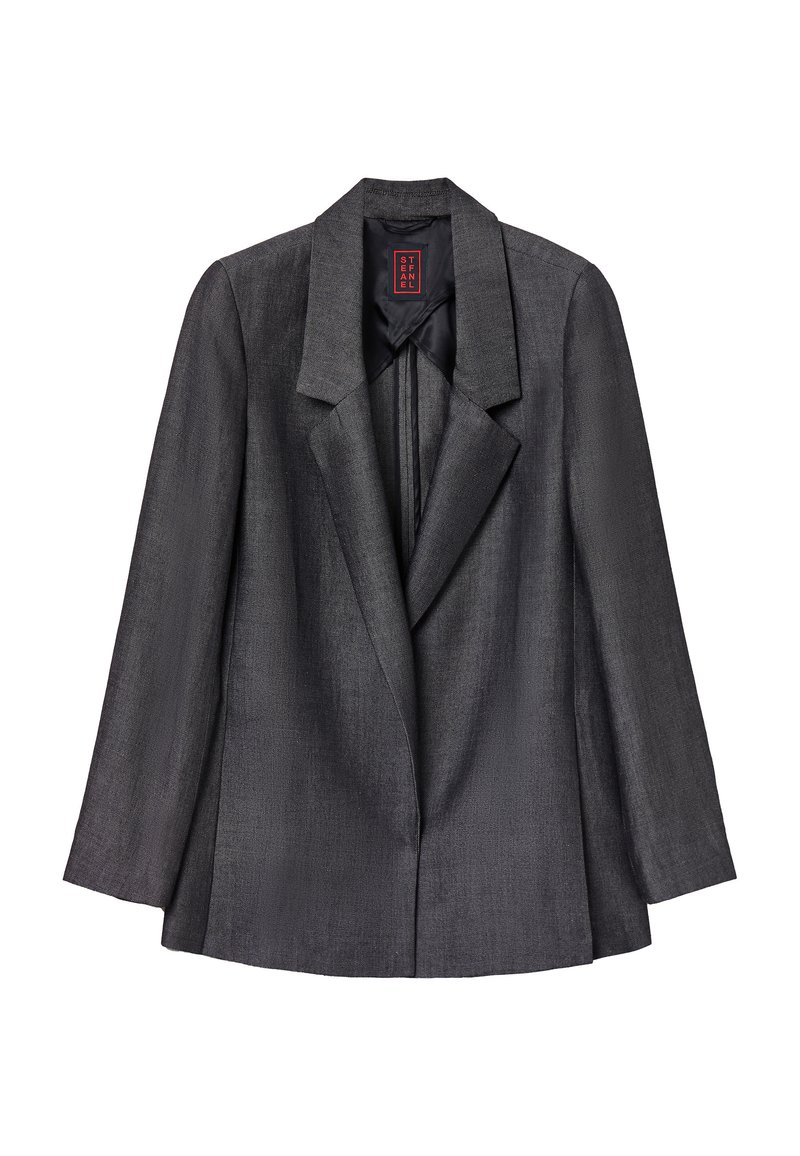 Stefanel Halflange jas grijs