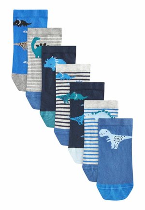 7 PACK RICH TRAINER - Socks - blue dinos