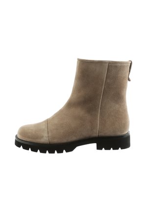 Enkellaarsjes met plateauzool - taupe