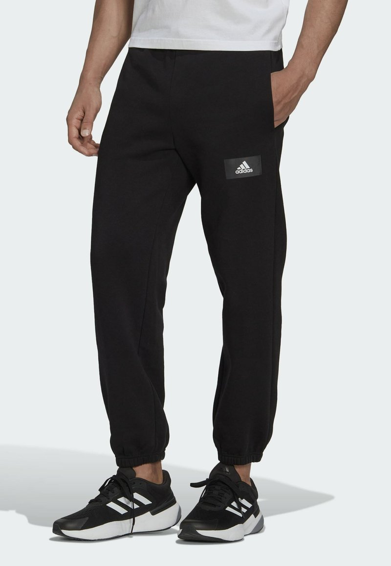 adidas Performance - ESSENTIALS FEELVIVID FLEECE STRAIGHT - Træningsbukser - black, Forstør