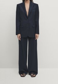 Massimo Dutti Cappotto corto - blue-black denim