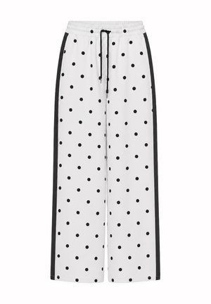 OH APRIL, KAEL TRACKPANTS - Pantalones deportivos - off white polkadot