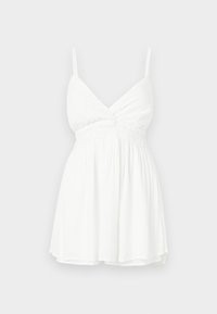 BARE CHANNELED DROP WAIST ROMPER - Lühikeste varrukatega bodi - white