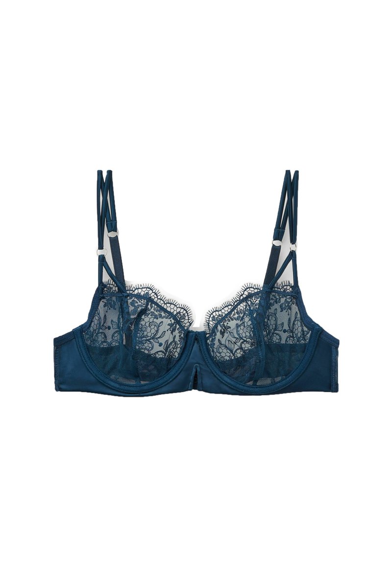 Dorina Scandale Reggiseno In Pizzo Per Donna – Blu Parisien, Taglia 75F – Leggero, Comodo, Con Dettagli In Pizzo E Doppio Elastico, Perfetto Per Ogni Giorno - 2
