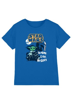 STAR WARS SWIPE GROGU - Print T-shirt - royal blue