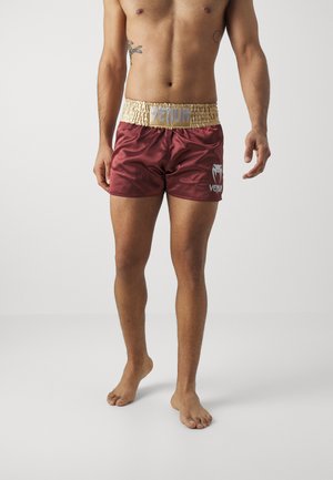 CLASSIC MUAY THAÏ - kurze Sporthose - burgundy/gold/white