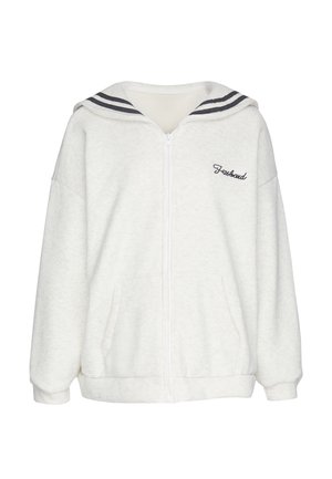 usha, Sweat zippé - offwhite melange