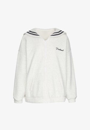 usha, Sweatjacke - offwhite melange