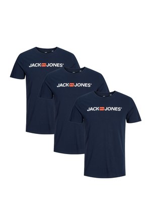 3ER PACK  - T-shirt con stampa - navy blazer
