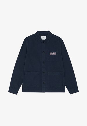 Les Deux, HERRINGBONE ARTIST OVERSHIRT - Leichte Jacke - dark navy