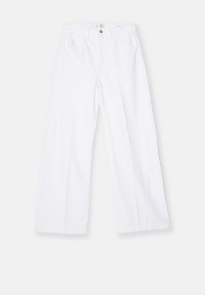 FRAME BAGGY PALAZZO - Wide leg - white