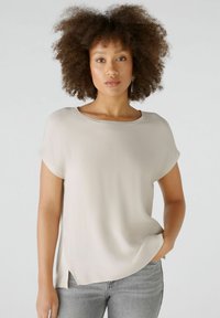 Oui AYANO - T-Shirt basic - light stone