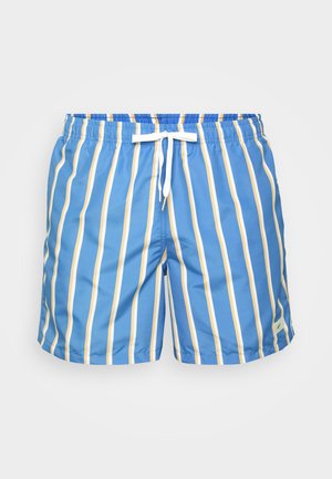 Bather FINE STRIPE PRINTED SWIM TRUNKS - Swimming trunks - blue