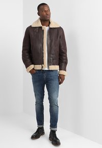 Schott Jachetă piele - cordovan