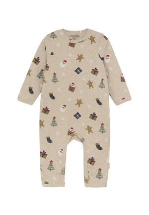 Minymo LONG SLEEVES - Jumpsuit - beige melange