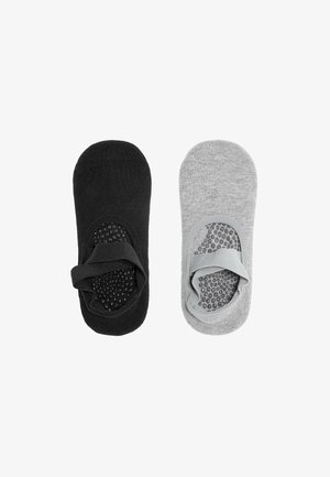 2 PAIRS OF YOGA AND PILATES WITH CROSSOVER STRAPS - Nogavice za športne copate - black
