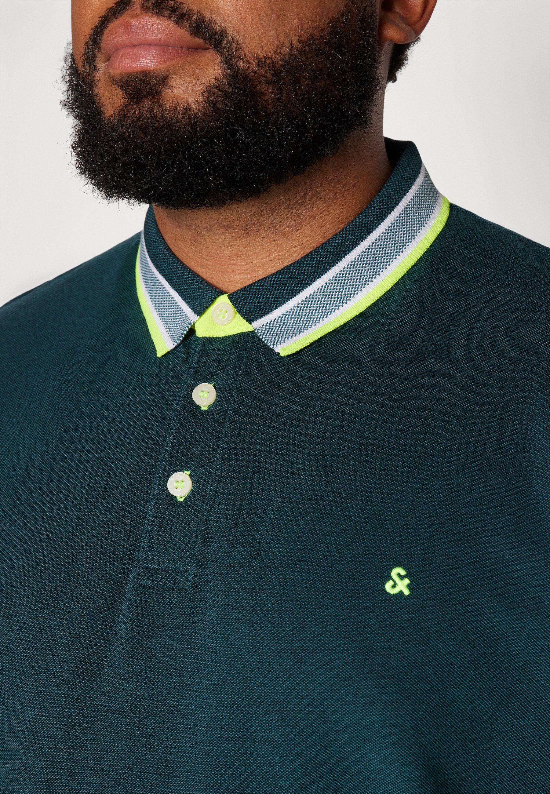 Jack & Jones JJEPAULOS SS NOOS PLS - Polo shirt - deep teal/dark