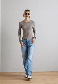 Lindex BELLA - Top s dlouhým rukávem - beige