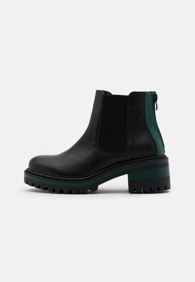 Ankle boots - nero/verde