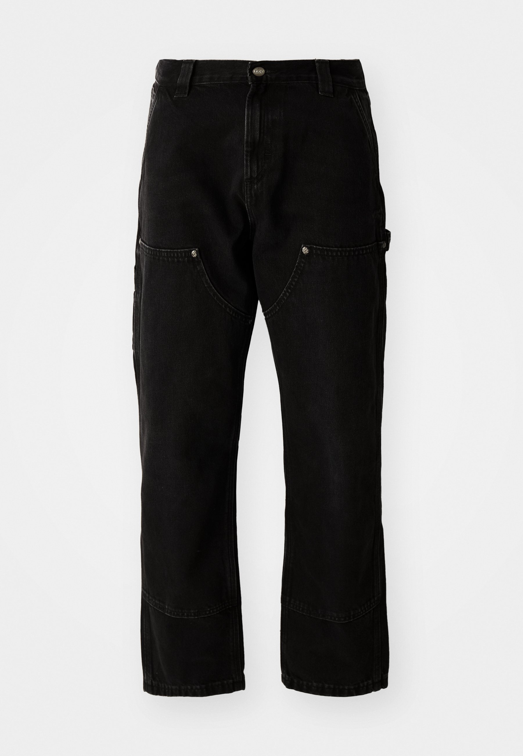 Lee DOUBLE KNEE - Carpenter Jeans - black denim/black denim