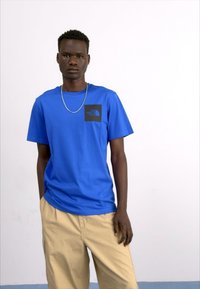 The North Face M SS FINE TEE - Majica kratkih rukava s printom - blue/black