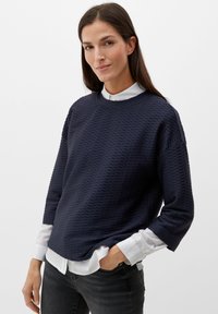 s.Oliver À MOTIF TEXTURÉ - Bluzka z długim rękawem