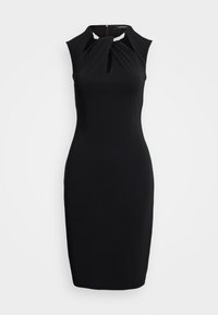 CORENTYNE CUTOUT JERSEY COCKTAIL DRESS - Trikotaažkleit - black