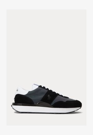 Polo Ralph Lauren TRAIN 89 SUEDE-PANELED SNEAKER - Tossud - black