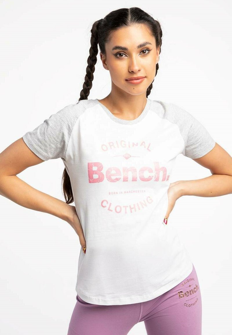 Bench Tshirts print white/hvid Zalando.dk